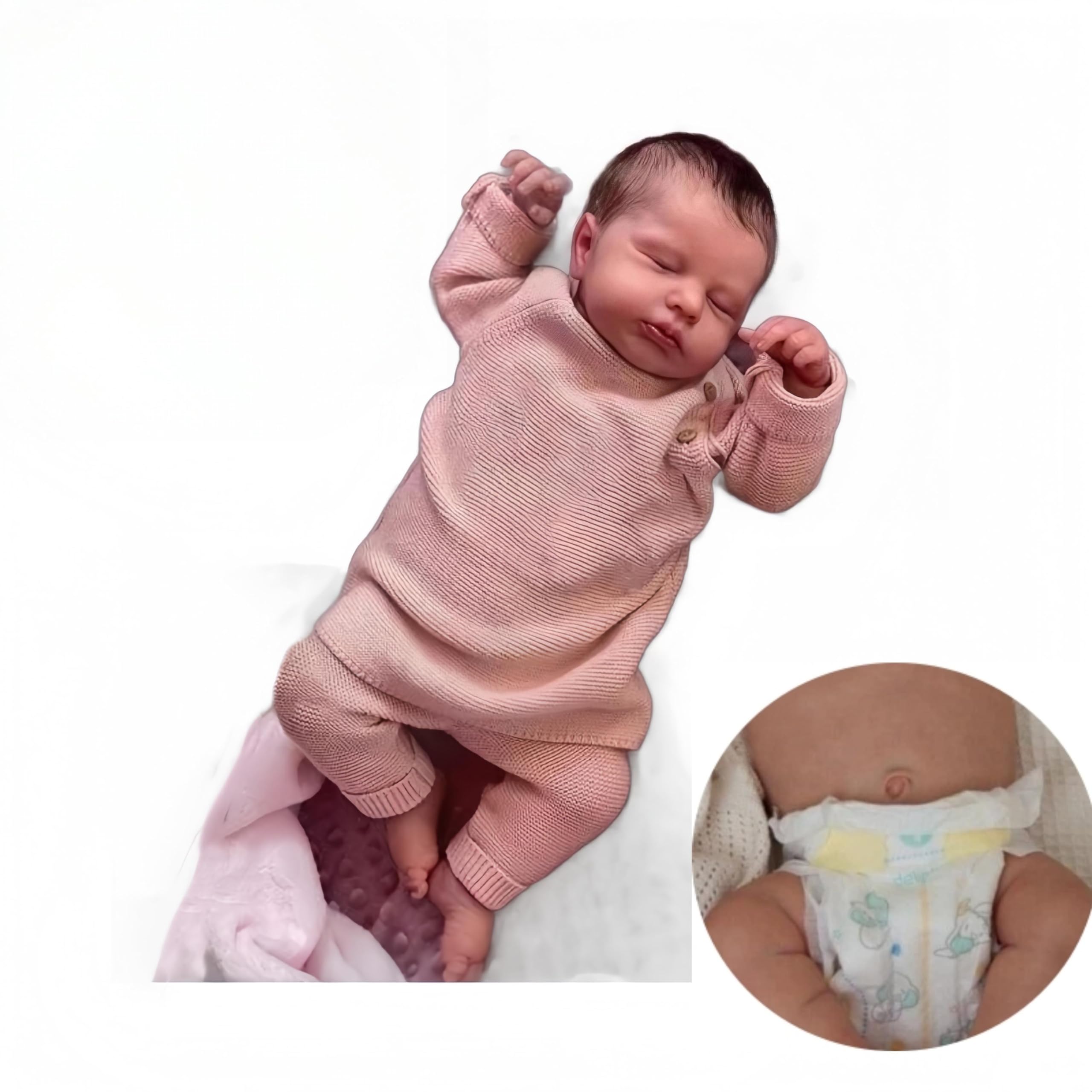 Bambole Reborn Silicone Femmina Vere Bambola 50cm Originali Toddler | 20pollici realistica Maschio Che sembrano bambolotti
