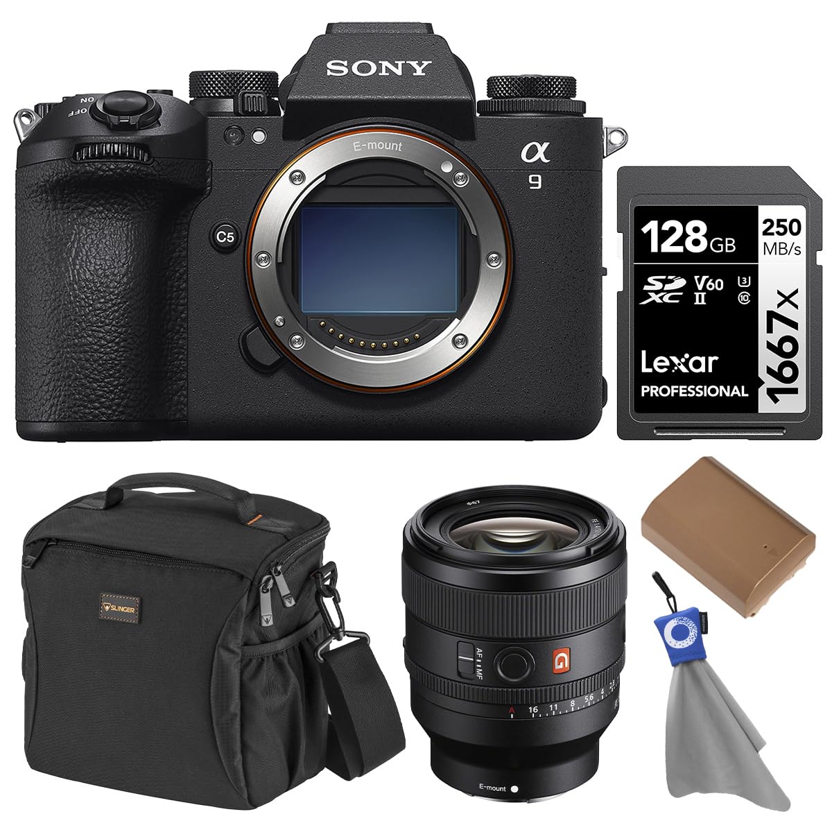 Sony Alpha a9 III Camera with FE 50mm f/1.4 GM Lens, with Included Value