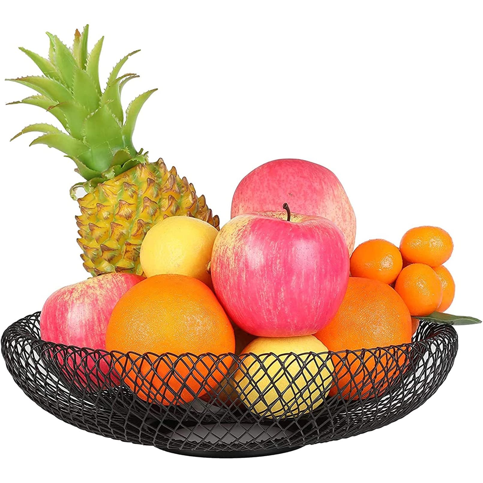 Fruitschaal Zwarte Fruitmand Gaas Fruitschaal 33 X H 10 Cm Grote