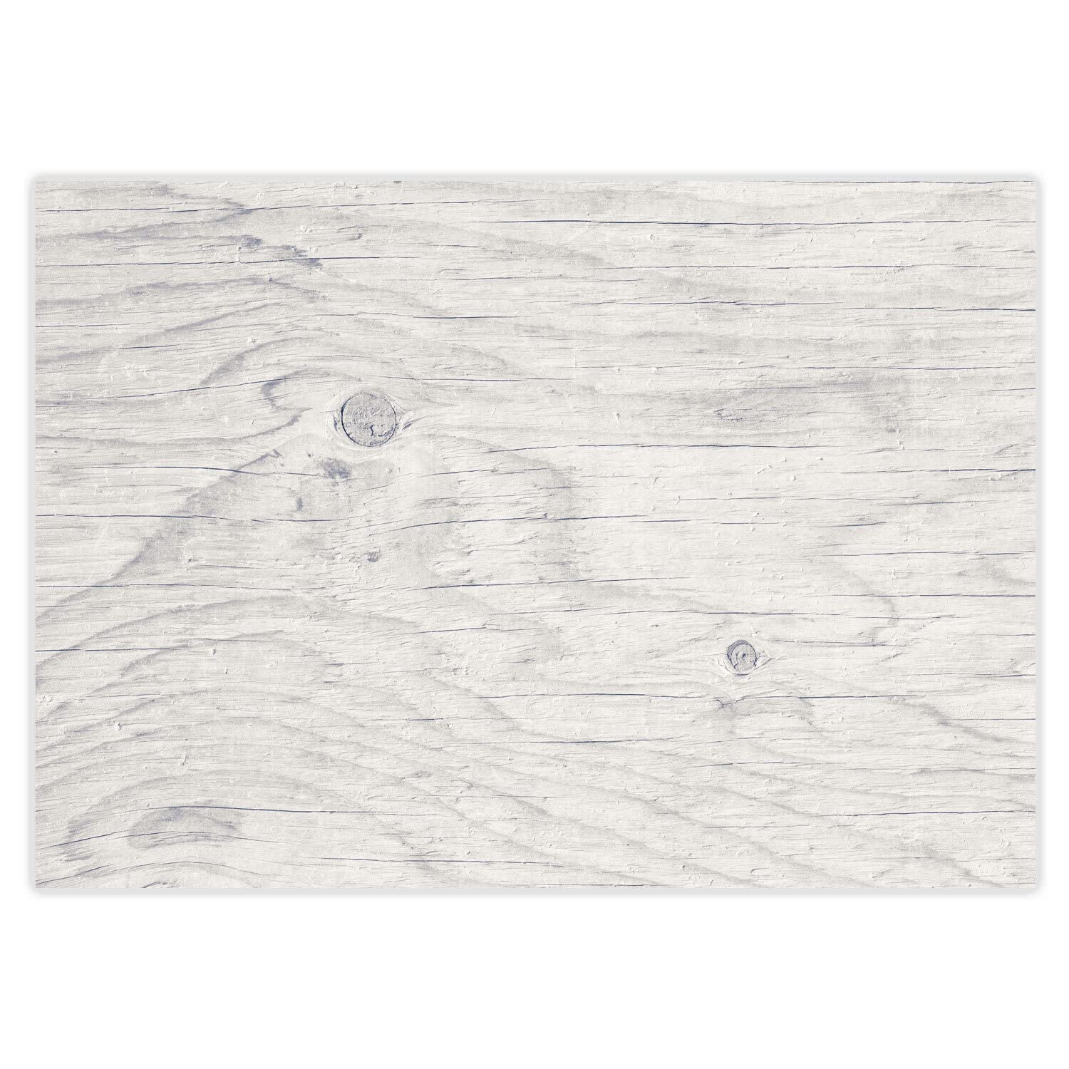 #detailverliebt dv_1029 Table Mats with White Wood Motif, DIN A3 Square Paper Place Mats, Modern Design, Disposable Place Mats, White, Catering and Household, Pack of 100