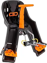 CADEIRINHA DIANTEIRA BABY BIKE GRAFITE COM LARANJA