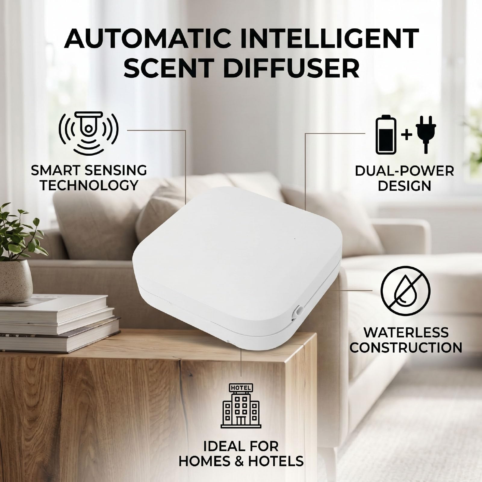 RIZGHWOY Intelligenter Duftdiffusor mit 150-ml-Sensor