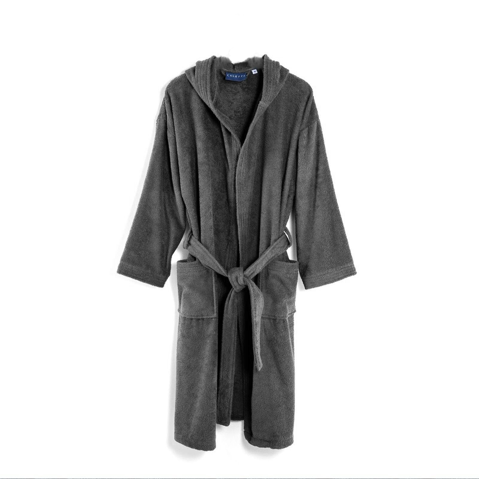 Caleffi Unisex_Adult Microspugna Bathrobe with Hood