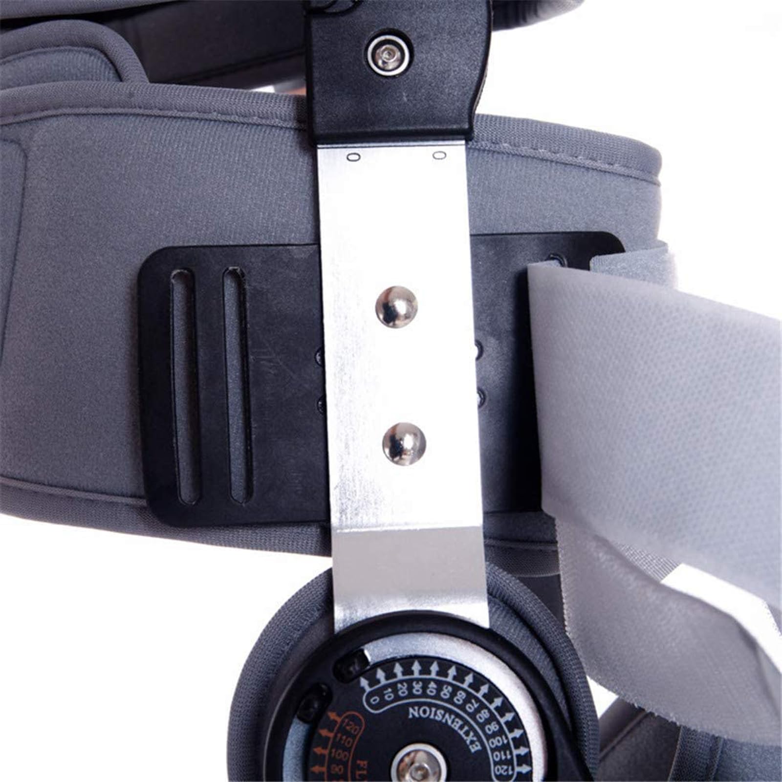 Rodillera con Bisagras para Estabilización De La Recuperación, Soporte Ortopédico Médico Ajustable, Universal, Ideal para Lesiones De Ligamentos Cruzados Anteriores (Lca),Gray