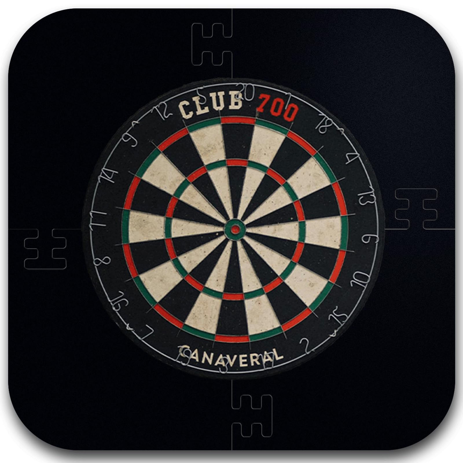 Dart Board Wall Protectors,EVA Black Dartboard Surround,Suitable for 18in &17.75in Dart Board,Easy to Assemble
