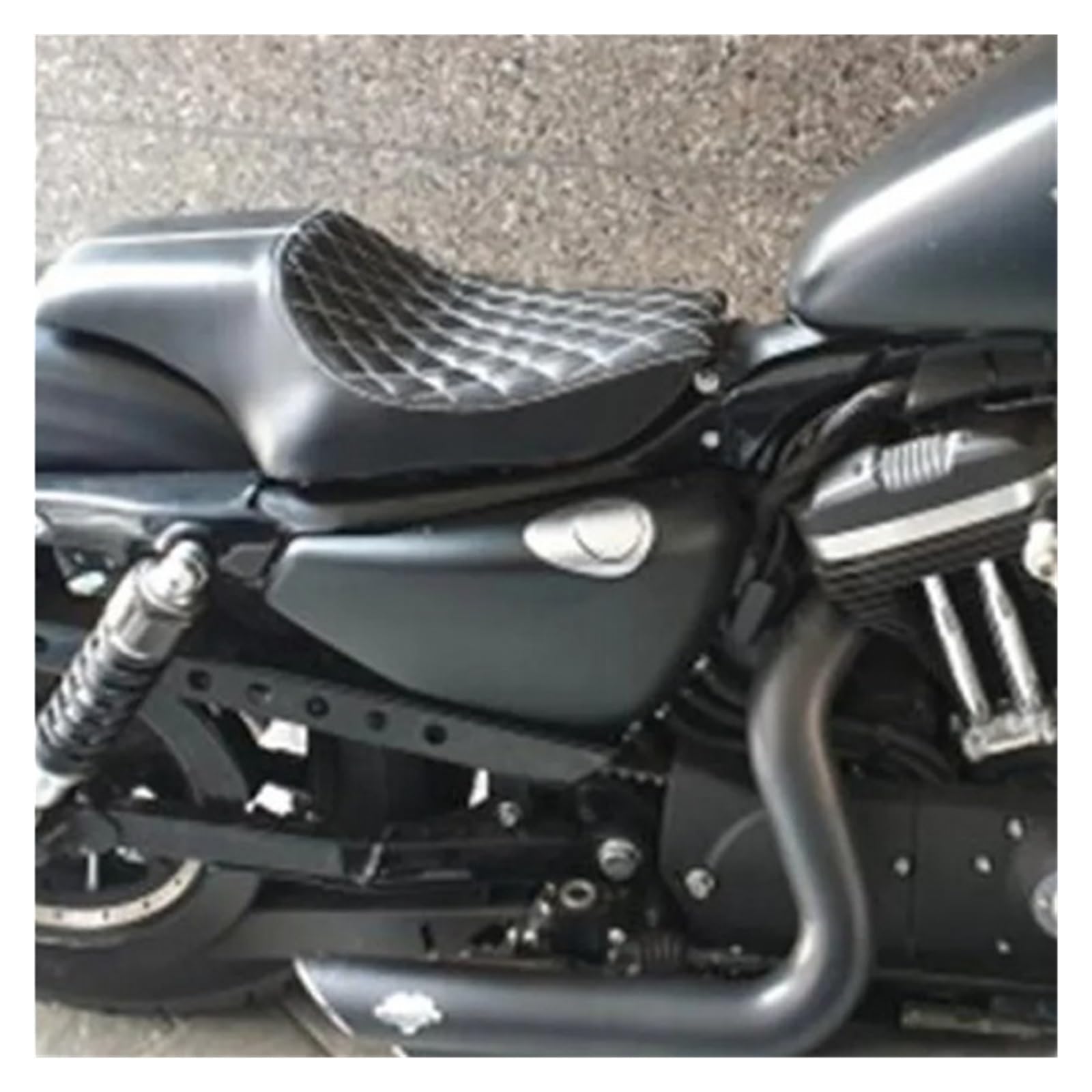 Sella per Motociclo Conducente Del Motociclo Sedile Passeggero Anteriore Posteriore Two Up Seat Per Sportster XL883 1200 X48 XL 1200 883 48 Modelli 2004-2016