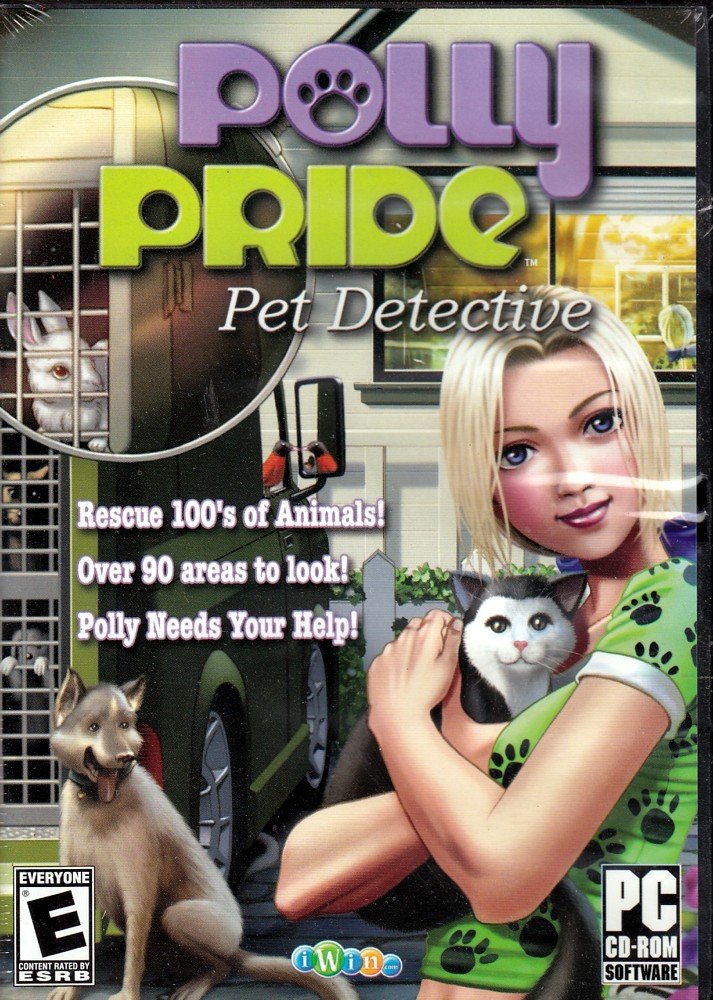 Polly Pride Pet Detective PC CD-Rom Software - Help rescue 100's of animals
