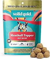 Vista 10 de Solid Gold Complementos de Comida para Perros Secada al Aire para Alimentos Secos – Golosinas saludables para perros con carne de res real