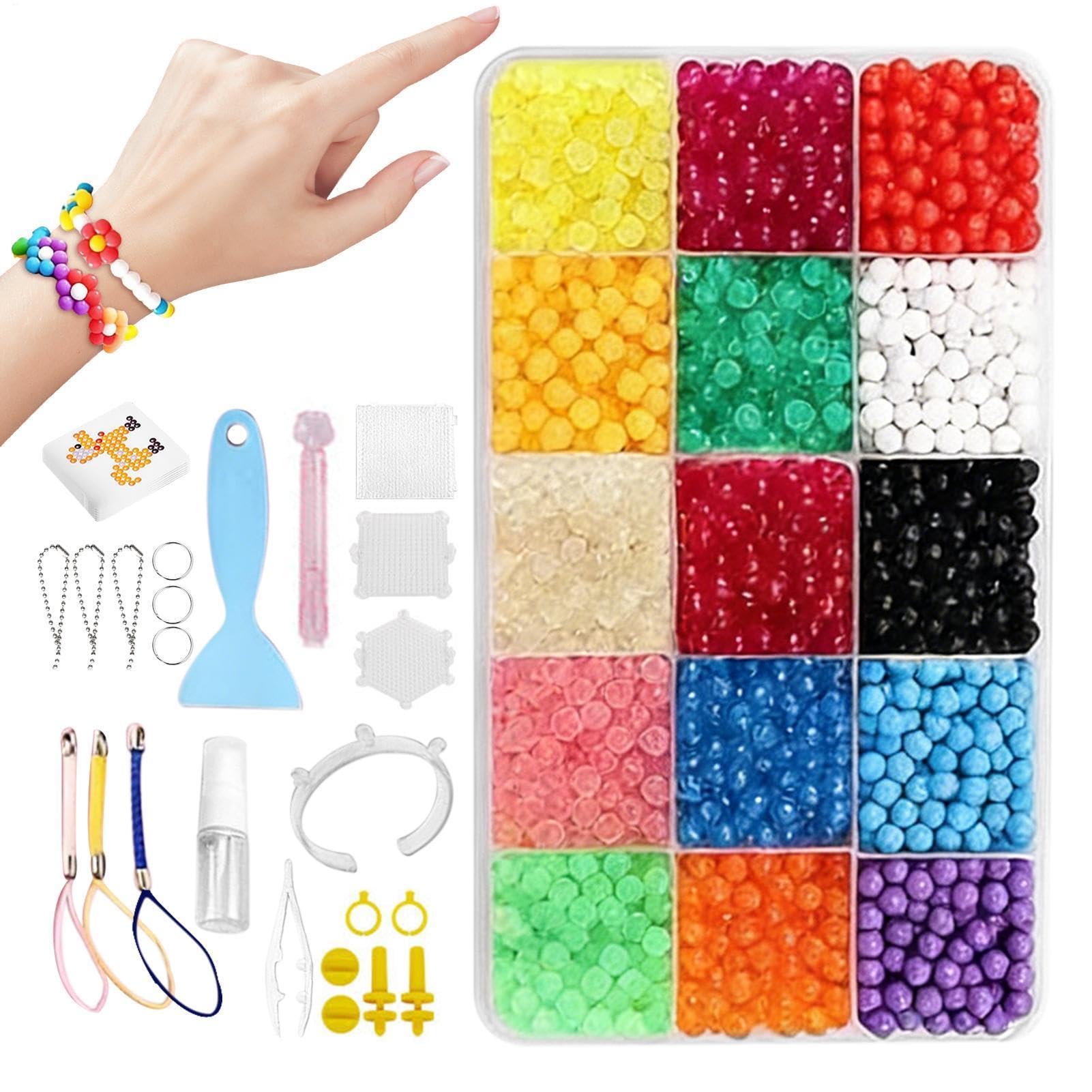 Kit de abalorios fusibles sin plancha para evitar quemaduras en manualidades