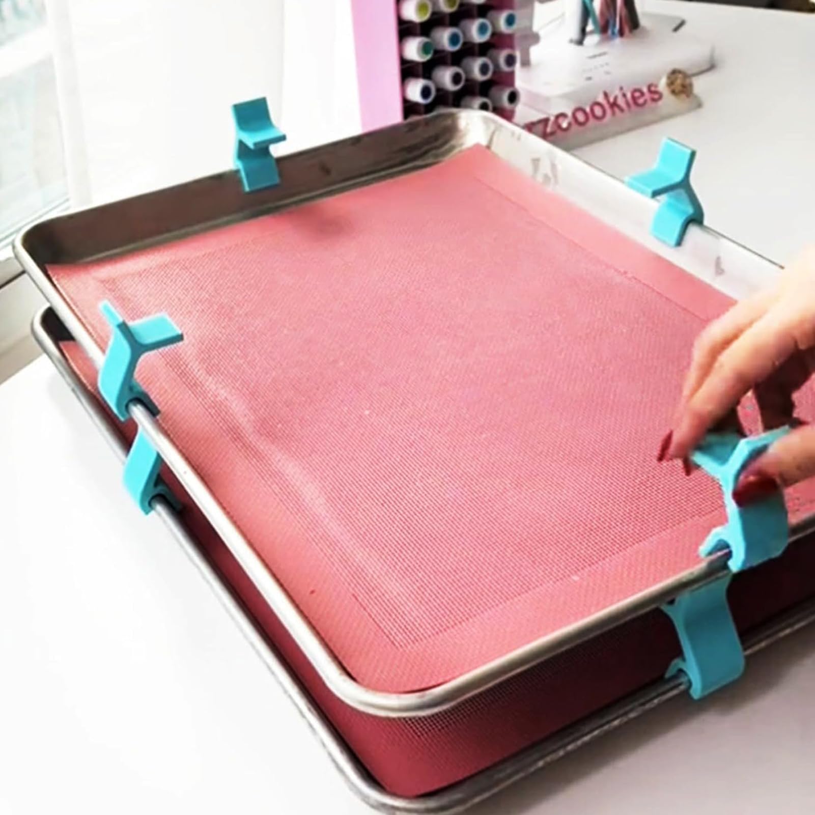 Stapelhilfe für Backbleche | Platzsparender Tablett-Stapler – Mehrzweck-Backblech-Stapler, wiederverwendbarer und robuster Backblech-Stapler