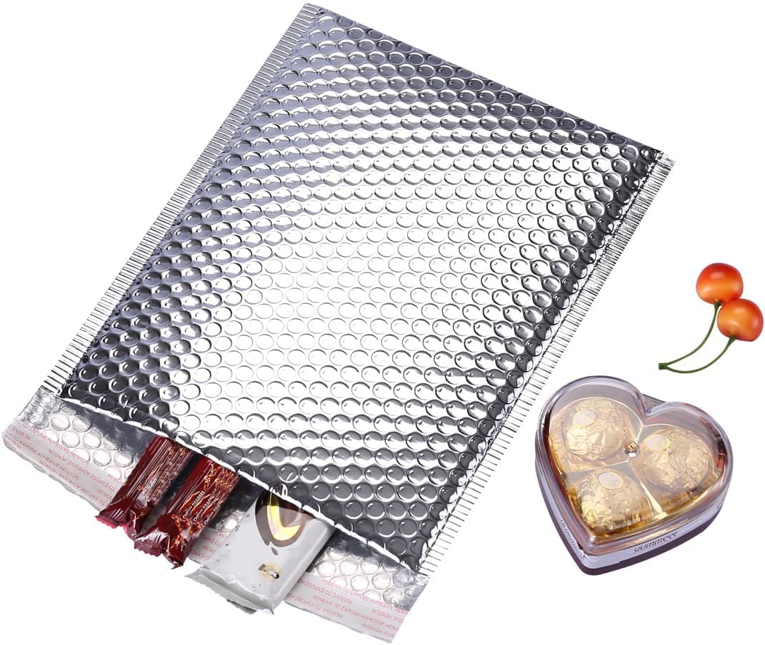 AVG Packaging Supplies Thermal Bubble Mailers – Insulated Self-Seal Envelopes (8