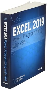 Excel 2019 Power Programming with VBA