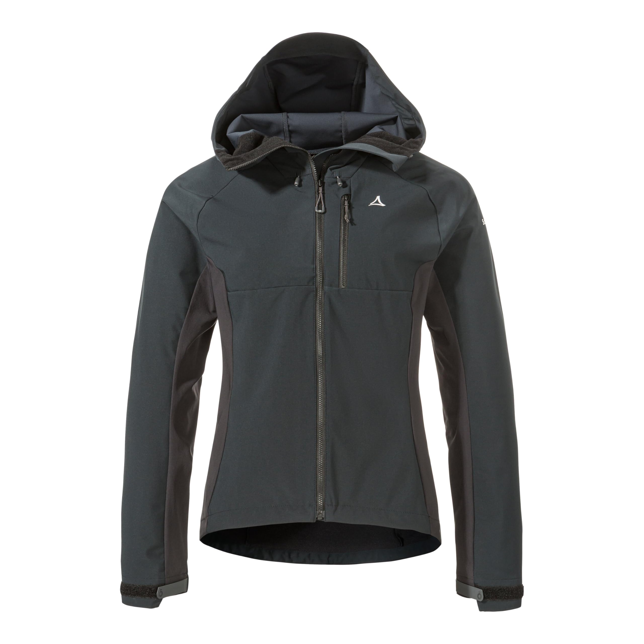 Schöffel Damen Hybrid Jk Style Salza WMS, Fahrradjacke mit helmtauglicher Kapuze, windabweisend, atmungsaktiv & wasserdicht, leichte Jacke mit 4-Wege Stretch