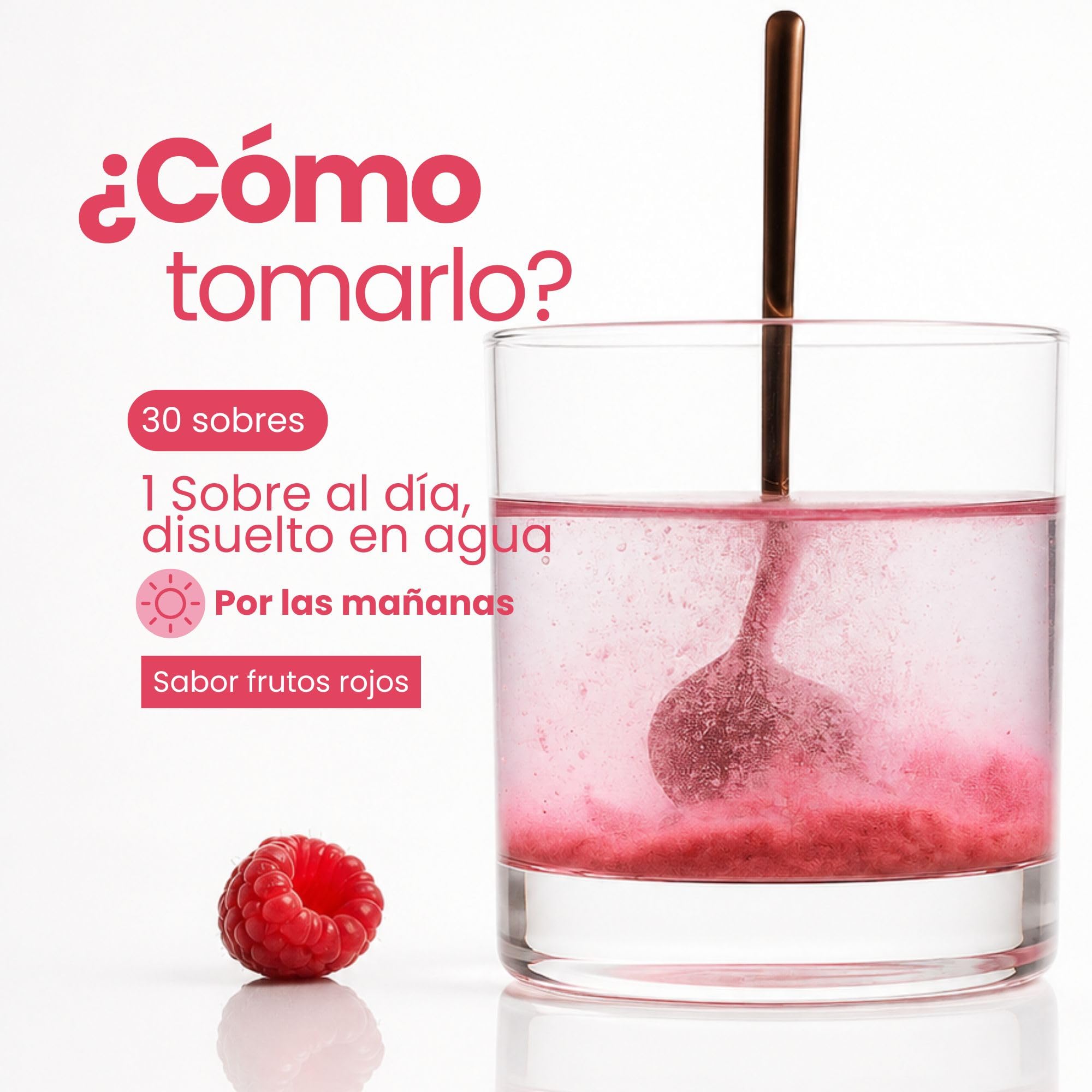 LALUZ by Lourdes Moreno | Colágeno en Polvo Marino Hidrolizado | Piel Radiante, Cabello y Uñas | con Ácido Hialurónico, Vitamina C y Açaí | Para Mujer | 30 Sobres