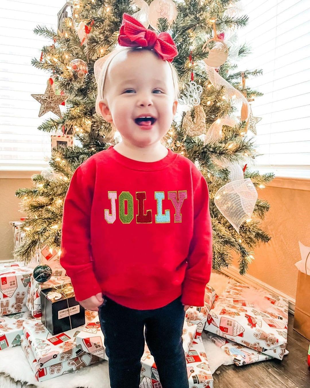 Toddler Christmas Shirt Baby Girl Santa Clause Sweatshirt Merry Christmas Crewneck Pullover Long Sleeve Sweater Top - Image 2