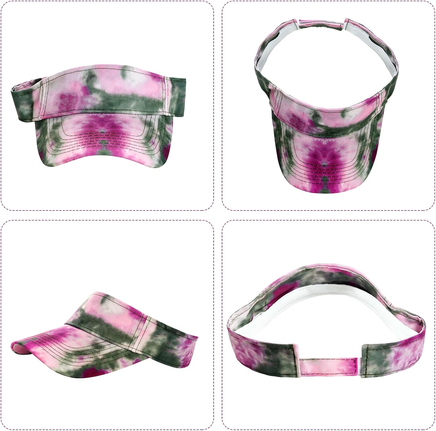 Marrywindix 1 Piece of Sport Wear Athletic Visor Sun Sports Visor Hat Visor Adjustable Cap for Women and Men (One Size)