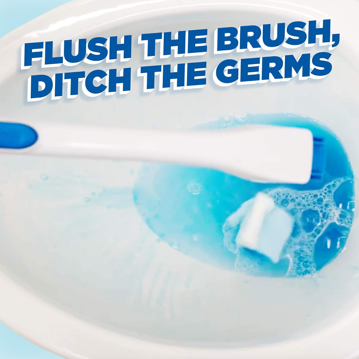 Duck Fresh Brush with Holder, Toilet Bowl Cleaner, 6 Starter Kits