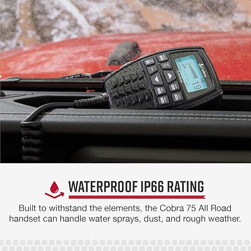 Miniatura 20 de Cobra 75 Radio CB inalámbrica para todo camino, modo dual AM/FM, 40 canales completos, conectividad Bluetooth, cancelación de ruido digital
