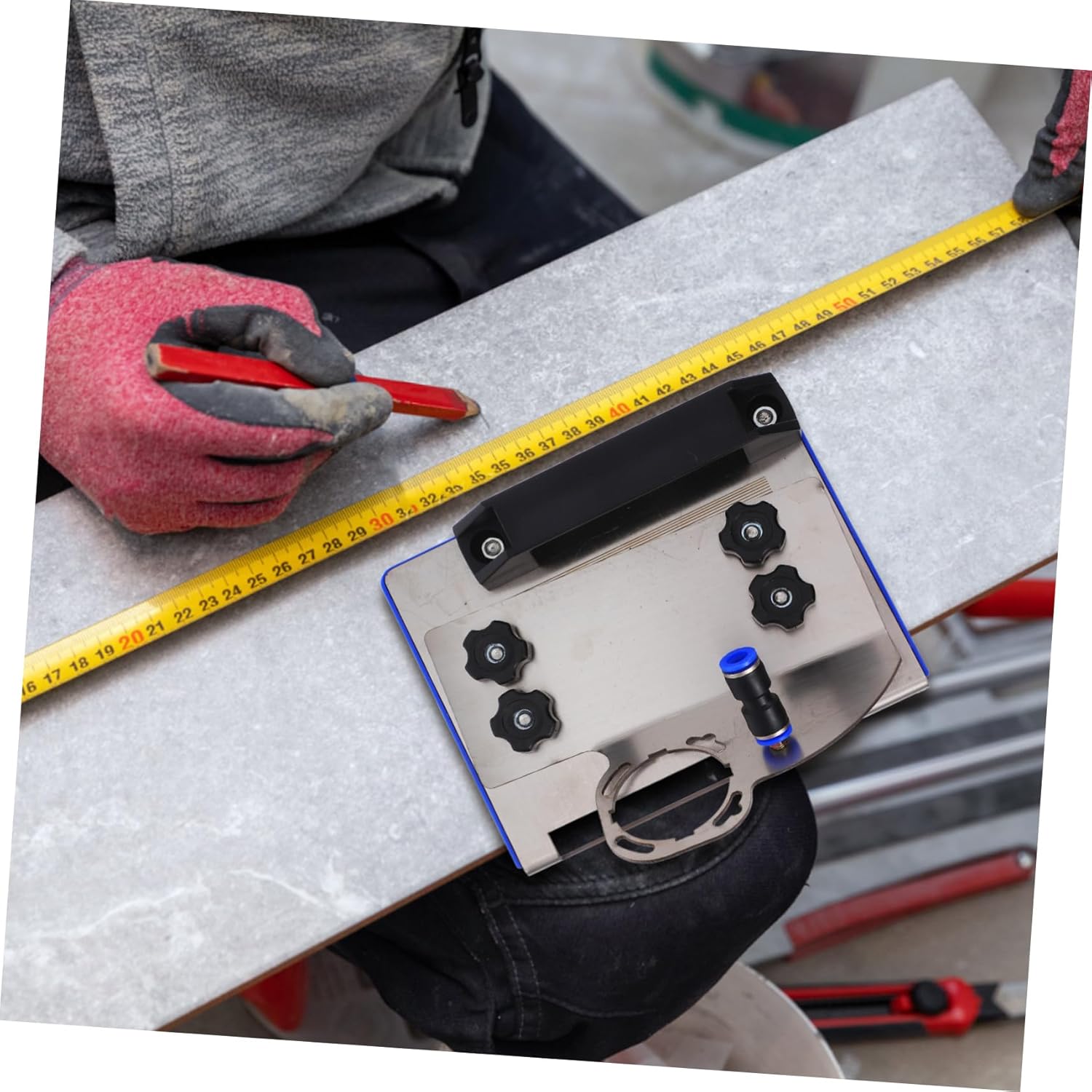 GLEAVI Angle Grinder Chamfer Stand for Type Grinders Lightweight and Durable Bracket for Tile Cutting Easy Operation for Chamfering Projects