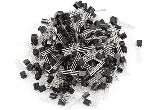 Aexit 250 Pcs Transistors 2N3906 TO-92 PNP Power Bipolar Junction Transistors BJT Transistors 40V 0.2A