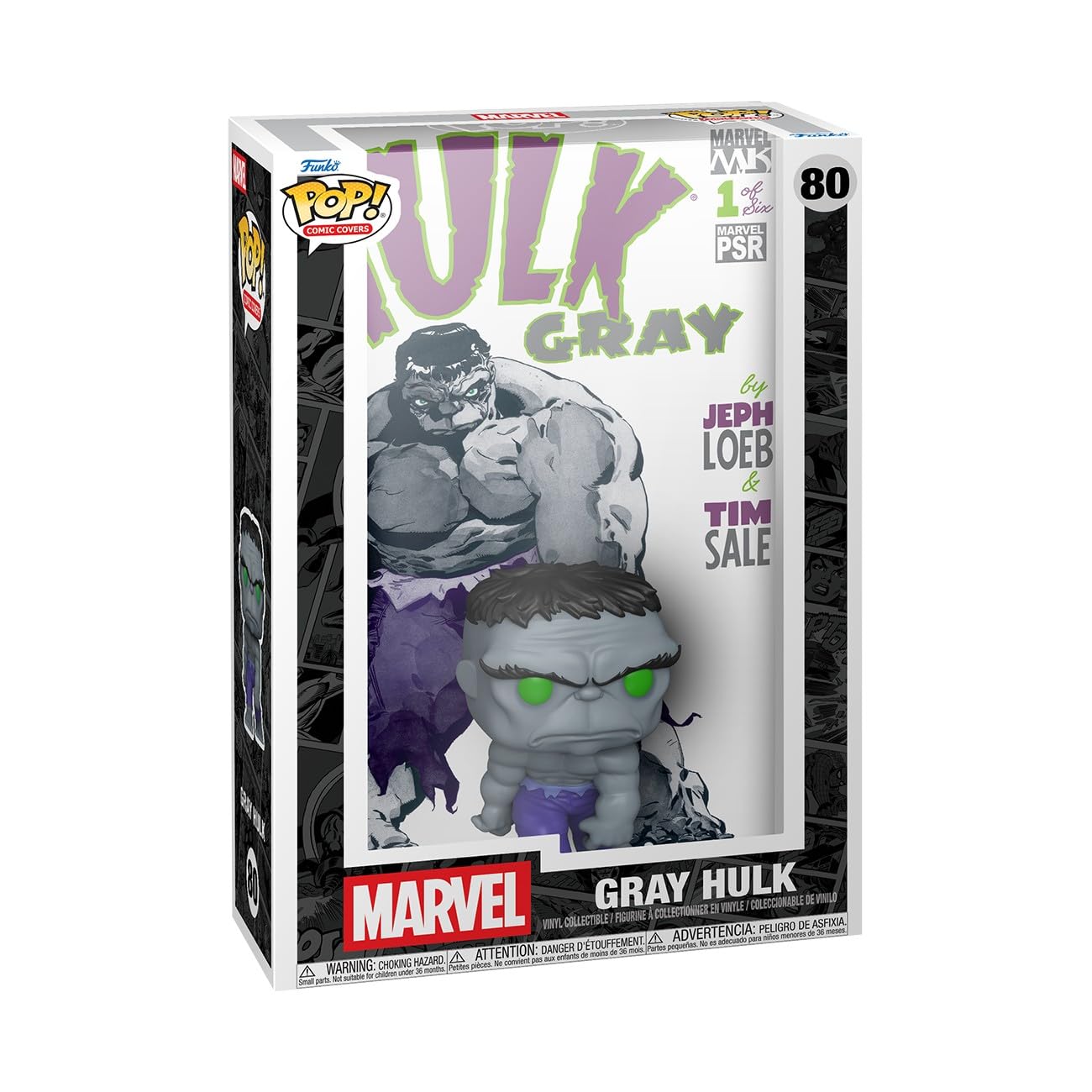 Funko POP! Comic Cover Marvel: Gray Hulk #8 - Collectable Vinyl Figure - Gift Idea - Official Merchandise - Toys For Kids & Adults - Model Figure for Collectors and Display