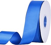 Vista 112 de Rollo de cinta de grogrén sólido YAMA de 5/8 pulgadas - 25 yardas para cintas de envolver regalos, blanco