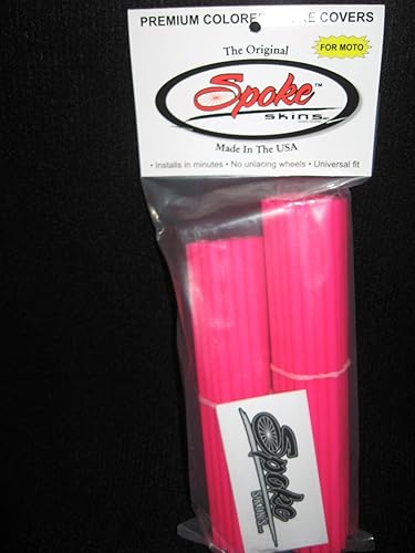 Spoke Skins - Funda para moto de motocross, color rosa, se adapta a Mini Moto de 14 pulgadas. Llanta de 16 pulgadas, 17 pulgadas
