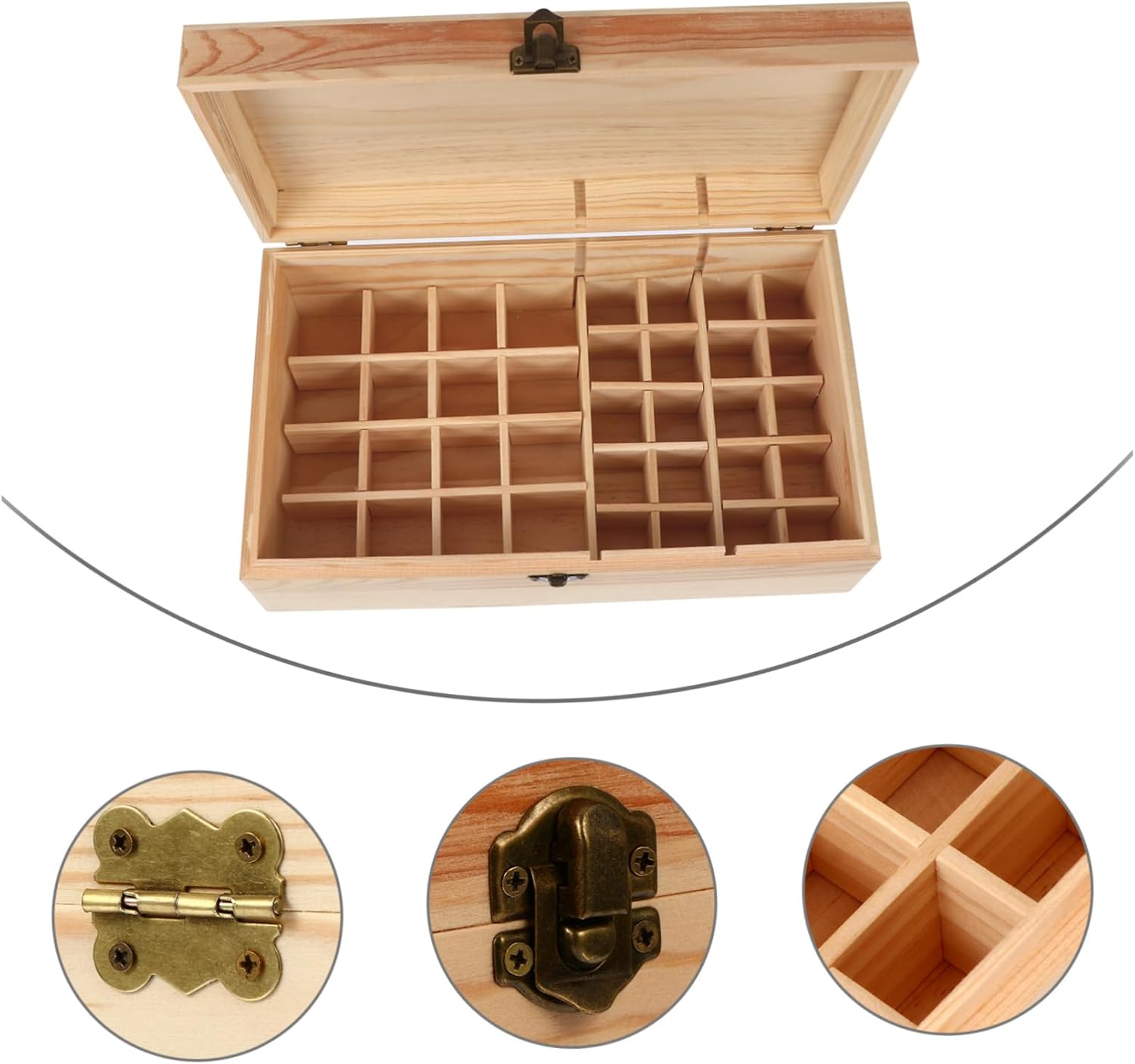 Essential Oil Storage Box 36-grid Wooden Essential Oil Case Aromatherapy Bottle Holder
