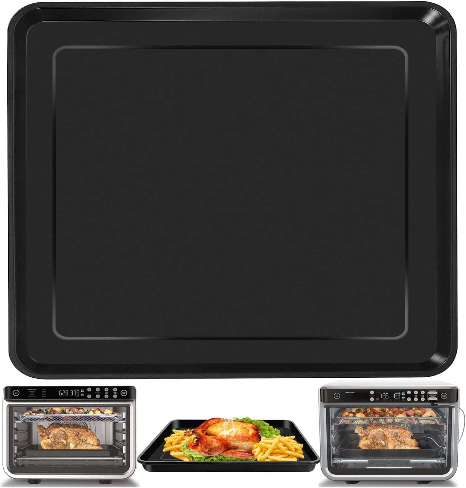 GWY Air Fryer Grill Pan for Ninja Foodi DT251 DT201 DT200 Digital Air Fryer Countertop Oven, 13.6 * 11.6'' Air Fryer Grill Plate Crisper Plate Rack Accessories Replacement Parts Tray,Dishwasher Safe