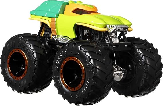 Hot Wheels Monster Trucks 2-Pack, Demolition Doubles Set of 2 Toy Vehicles in 1:64 Scale, for Kids & Collectors (Styles May Vary)