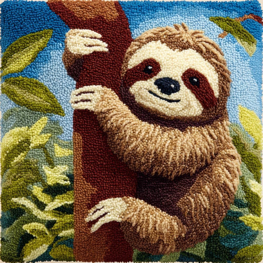 Henypt Latch Hook Kits for Beginners Sloth