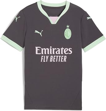 PUMA ACM Third Jersey Replica Jr Forma, Shadow Gray-Fresh Mint, 5-6YAŞ