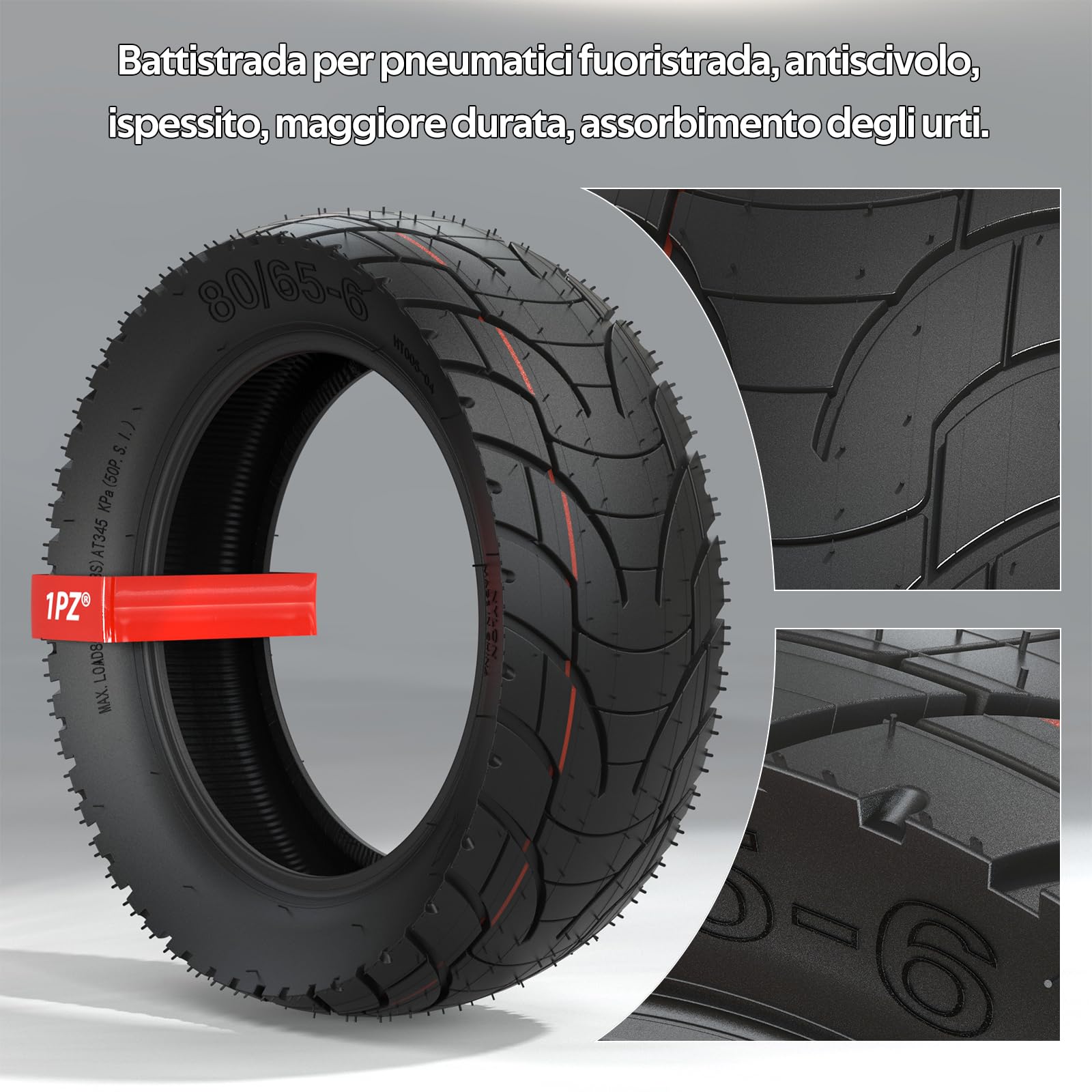 1PZ IT1-G8H Pneumatici e camera d'aria 10x3.0 80/65-6 90/65-6.5 255x80 Adatto per Dualtron VICTOR Luxury Eagle Speedway 4 Kugoo M4 M4 Pro Zero 10X Electric Scooters