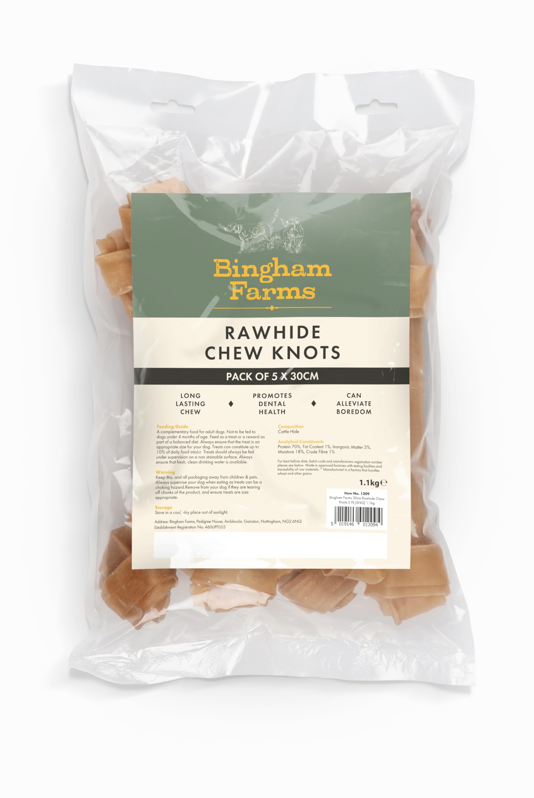 Rawhide Chew Knots PPI stopper l'anxiété et la destruction des chiens