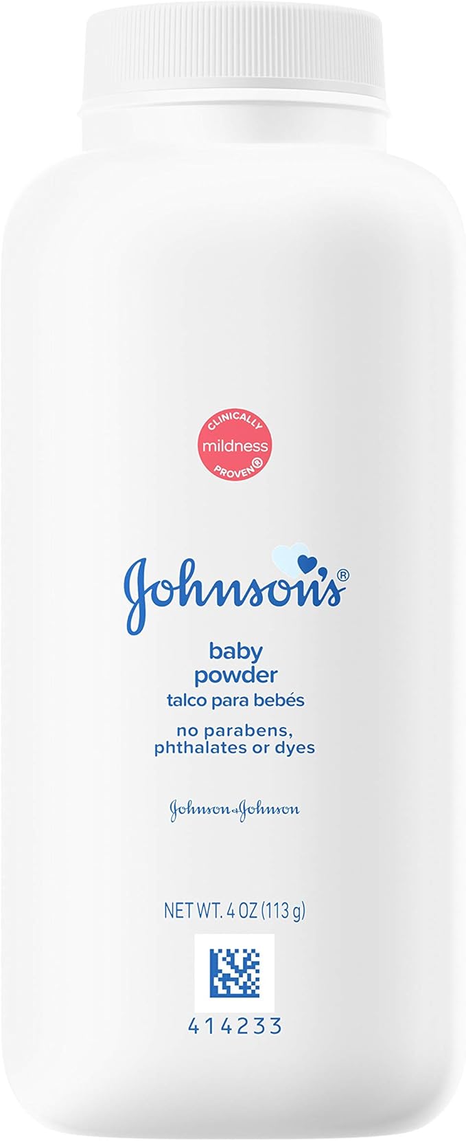 Johnson's Baby Powder, Hypoallergenic and Paraben Free, 4 oz Amazon