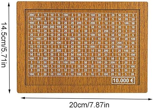 Miniatura 10 de Caja de dinero de madera de estilo retro con hucha hecha a mano para niños que ahorran dinero, alcancía, 5000 euros