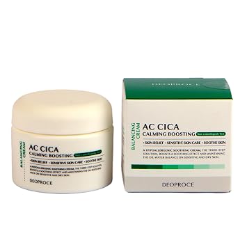 Deoproce AC Cica Calming Boosting Balancing Cream 50 g, Korean Skincare, Moisturizing, Skin Soothing, Centella Asiatica Extract, Panthenol