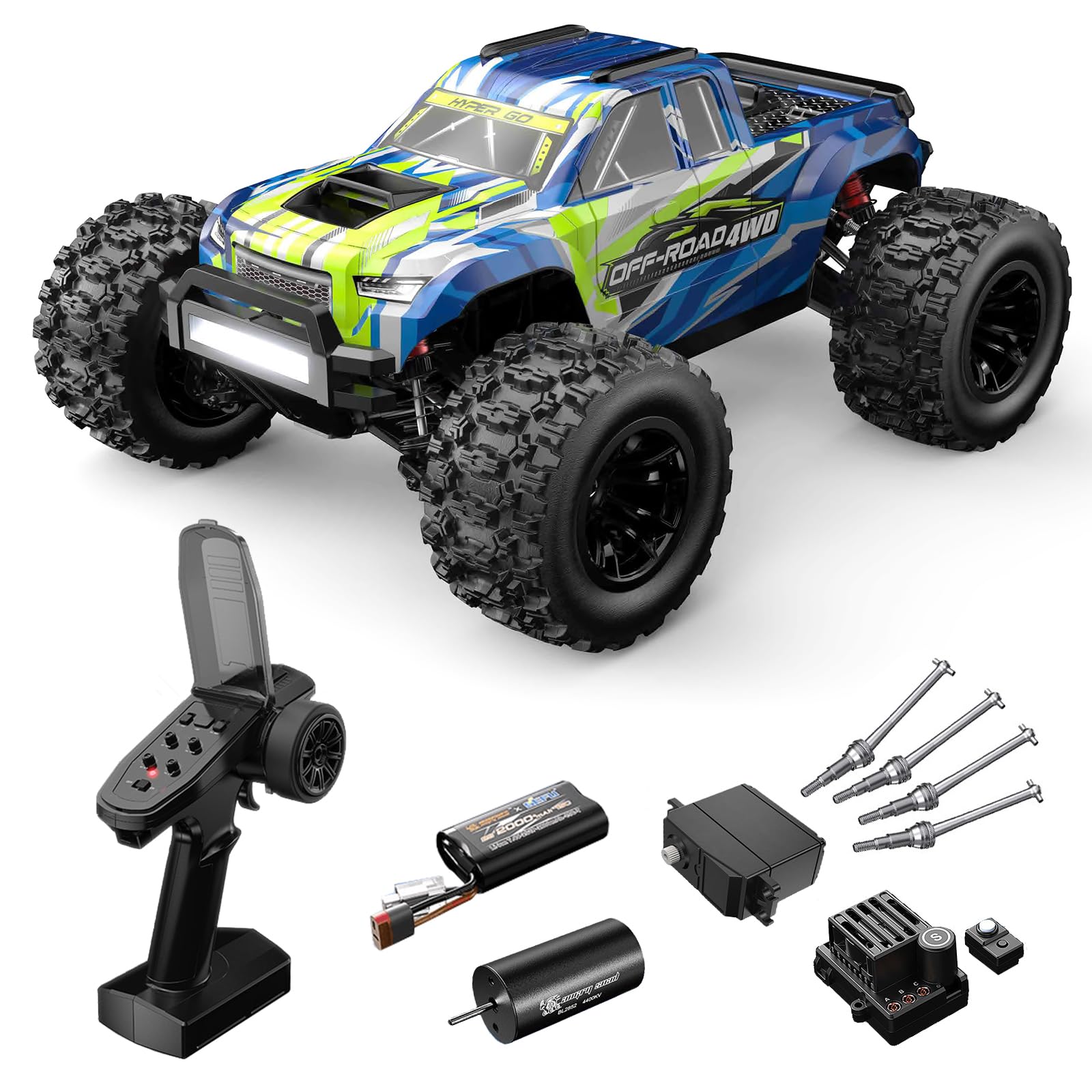Amazon.com: Fenamx Mjx 14208 Rc Truck 4x4 Rc Brushless Rc Truck