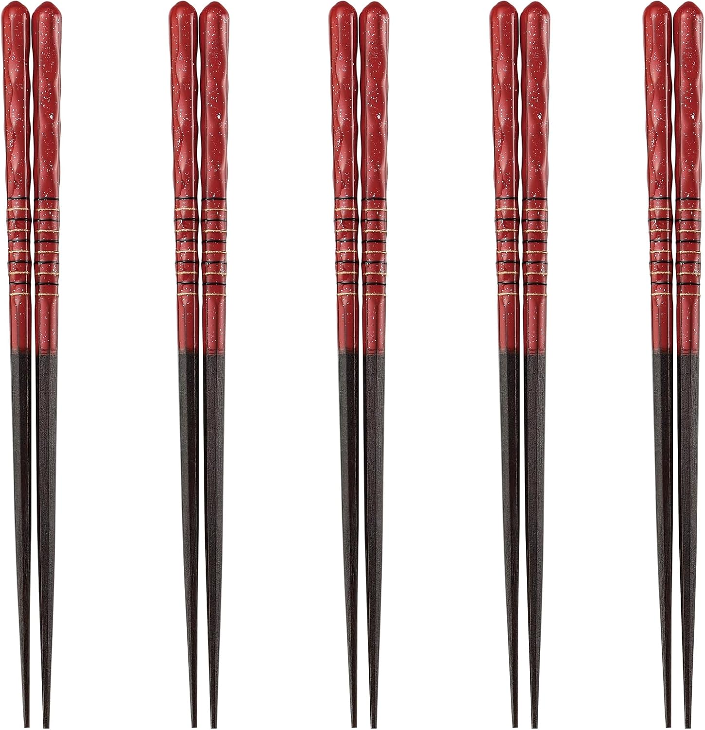 J-kitchens PID589641 Japanese Chopsticks, Set of 5 Pairs, Material: Wood, Chopsticks, Made in Japan