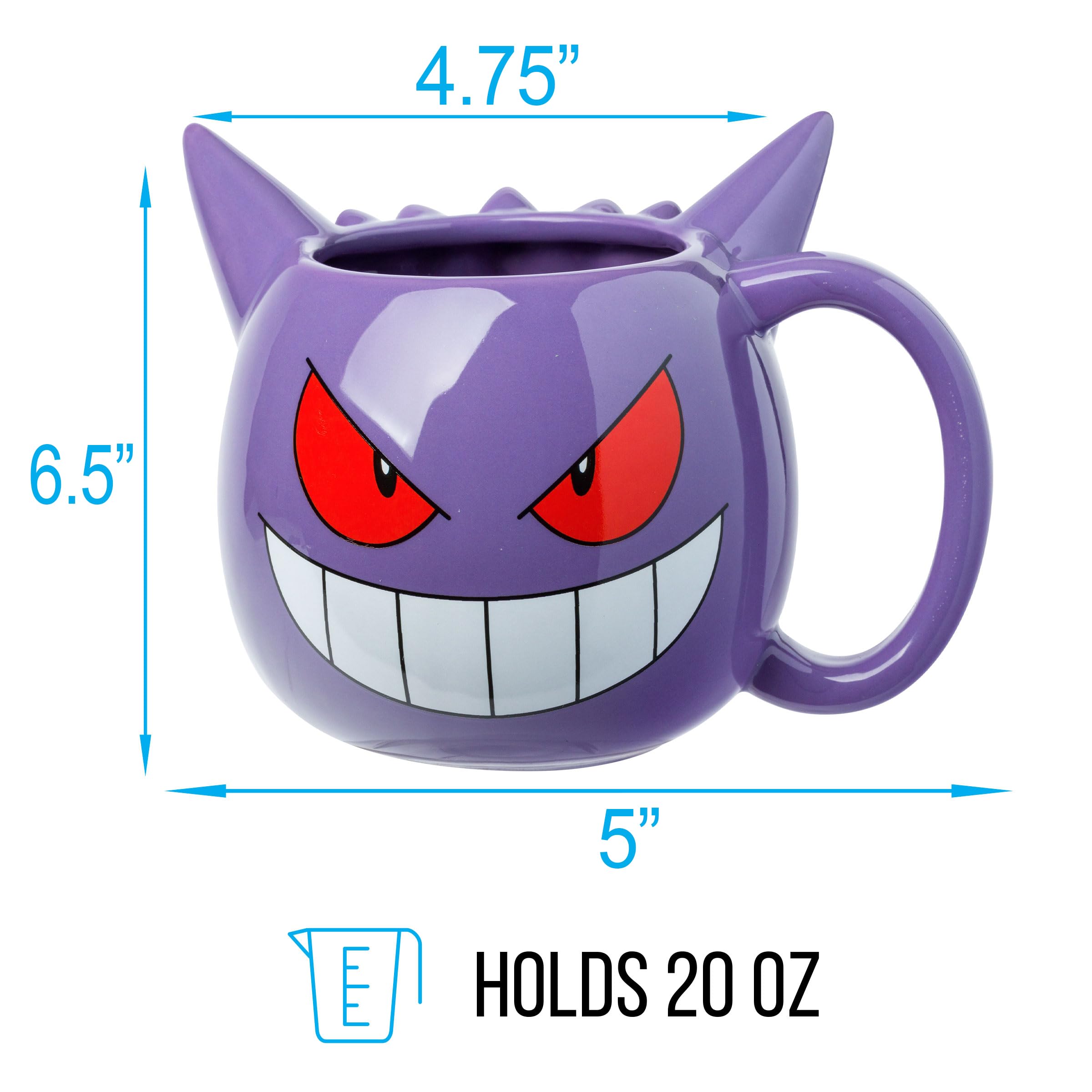 Amazon.com | Silver Buffalo Pokemon Ceramic 3D Sculpted Mug