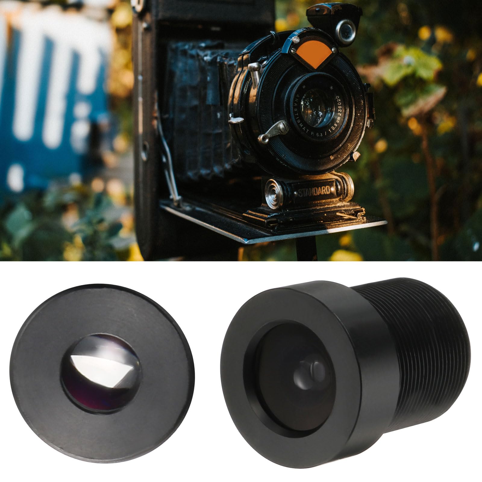 QUARKZMAN 3,6 mm CCTV Fotocamera Lenti 720p F2,0 FPV Grandangolo Sicurezza Fotocamera Lenti M12 Filettato Dia per IP Camera Panoramica Nero