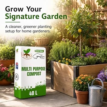 Laeto Multi Purpose Compost 40L, Potting Soil for Garden House Plant Mix | For vegetables, herbs, flowers and houseplants, organic planting mix, indoor and outdoor use