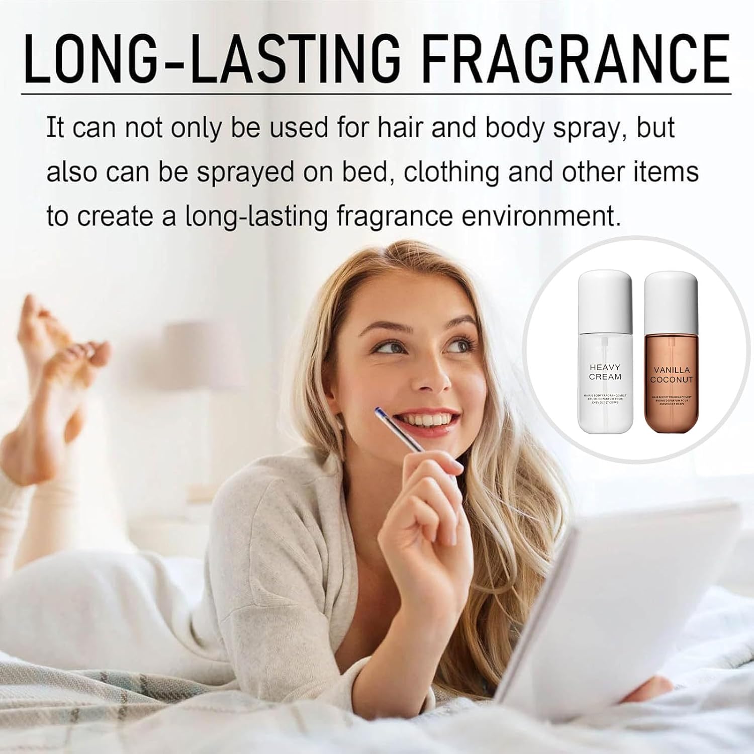 Vanilla Perfume & Heavy Cream Body Mist, Heavy Cream Perfume, Long-Lasting Scent 3.38fl oz (Sweet) - Image 5