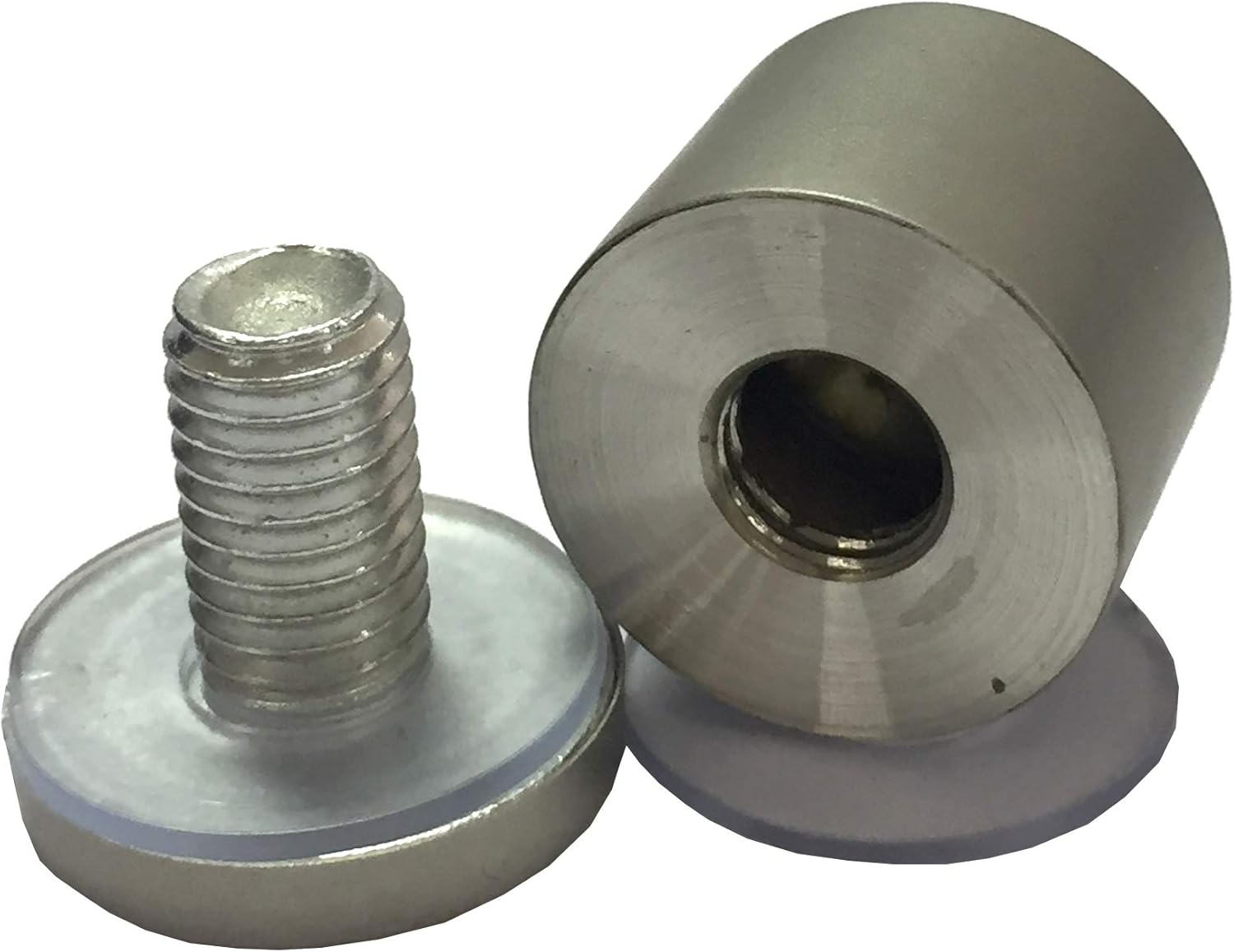 FixtureDisplays® 4PK Sand Blast Matte Stainless Steel Advertisment Screws Metal Standoffs 25 x 25mm Standoff Hardware for Glass 16753-A25X25