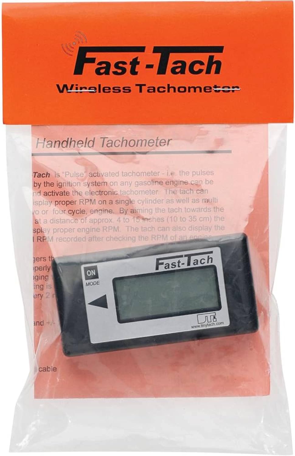 Stens 750-922 Fast Tach RPM to 19,990 with 1/2 Second Update, Small Size, fits in Pocket, Wireless Tachometer for Most Gas Engines, just Hold Near The Spark Plug Wire to Read RPM