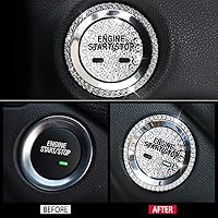 Vista 2 de CARFIB Accesorio de Brillo para Interior de Coche para Cadillac CT6 CTS Escalade SRX XT5 XTS Anillo de Botón de Encendido Botón de Arranque Motor