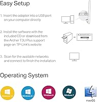 Vista 6 de TP-Link - Adaptador USB WiFi para PC de escritorio, AC1300 USB 3.0, adaptador de red inalámbrica de doble banda con antena de alta ganancia