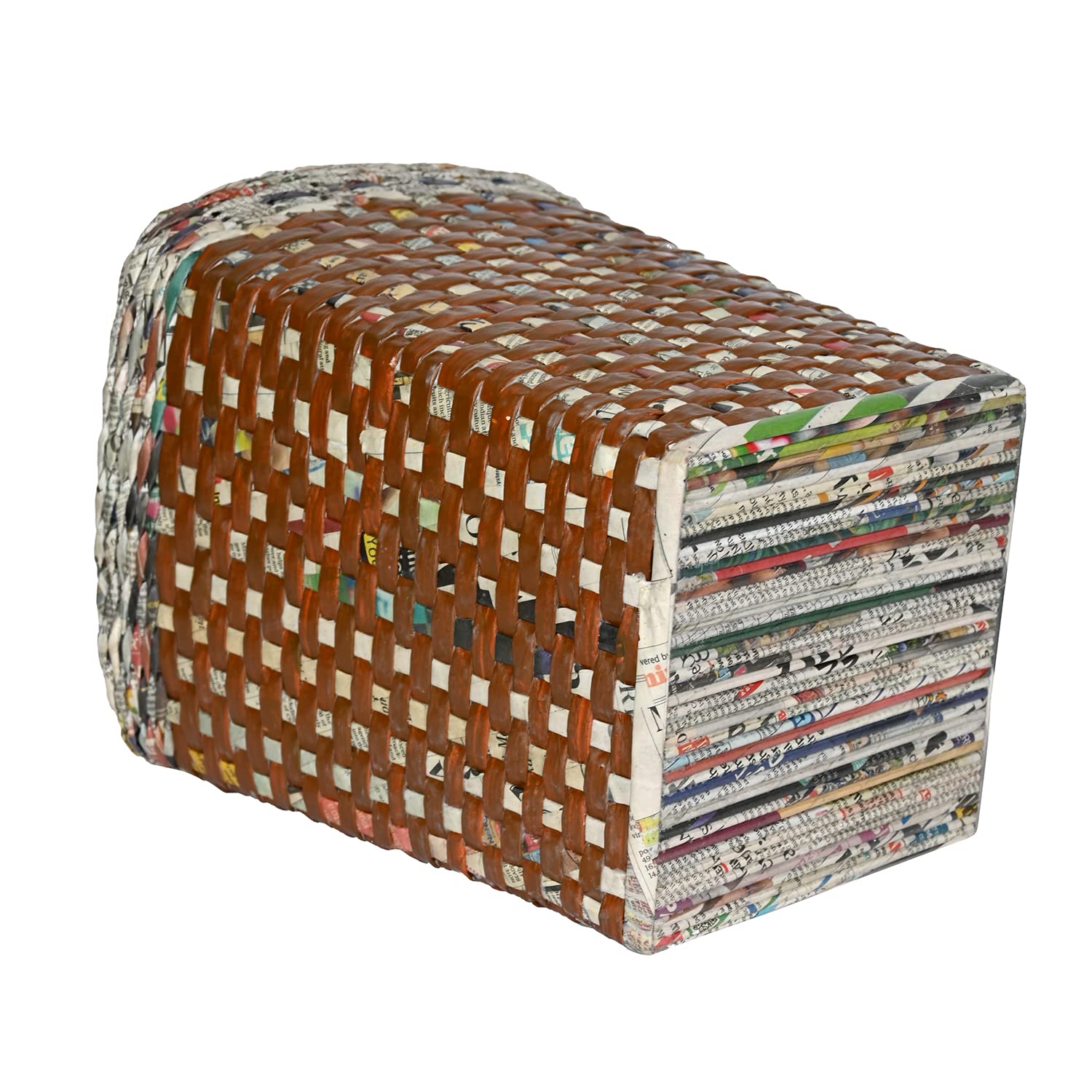 Handcrafted Paper Straw Dustbin - 10L -4