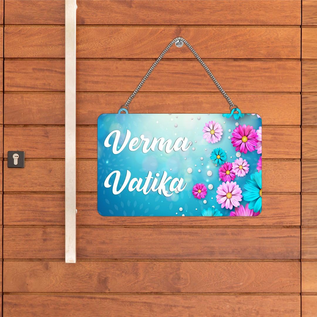 CVANU Customized Wooden Name Plate for Home Entrance Multicolour Size(10.5x18inch)_C1 — Amazon image 16