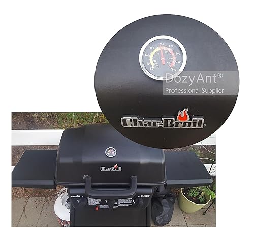 Miniatura 6 de DOZYANT Medidor de temperatura para ahumador, parrilla de carbón para barbacoa, 2 unidades, termómetro Fahrenheit e indicador de calor para cocinar